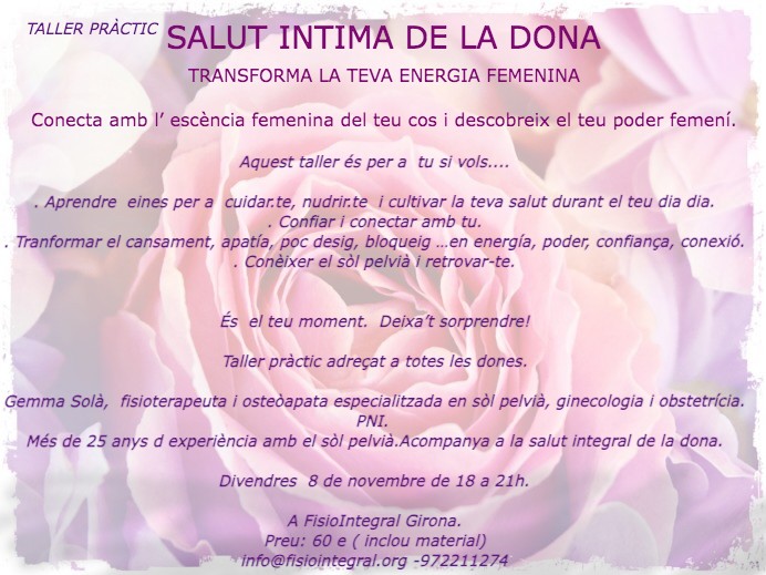 SALUT INTIMA DE LA DONA